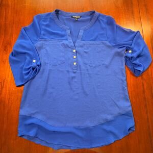 Express Blue Top Size Medium